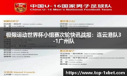 极限运动世界杯小组赛次轮快讯战报：连云港队3-1广州队